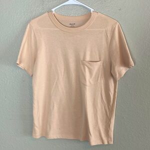 Madewell Short sleeve T-shirt beige/tan Size Small